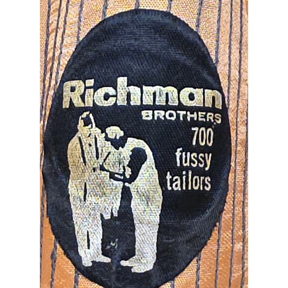 Vintage Richman Brothers Mens Size Large Gray Tweed Fedora Hat W/ Feather - Picture 9 of 9